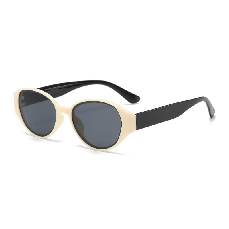 New Children's Cat Eye Sunglasses UV Protection Cute Boys and Girls Color Blocked Cartoon Outdoor Sunscreen Sun Glasses