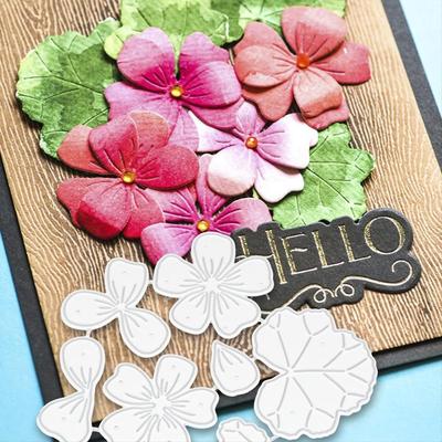 Nové květiny Kovové vyřezávací raznice Vysekávací šablony Kutilské Scrapbooking Paper Crafts