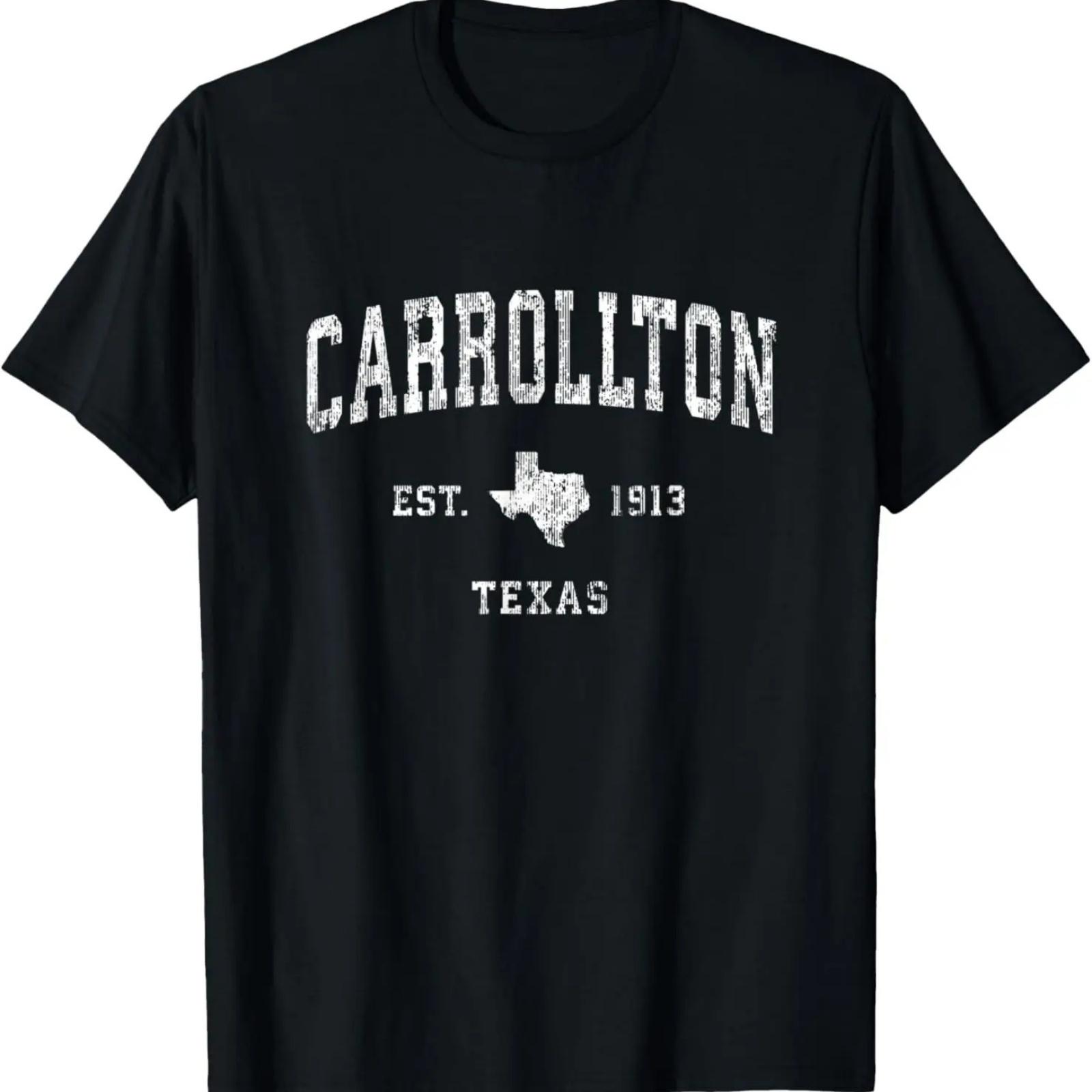 Carrollton Texas TX Vintage Athletic Sports Design S