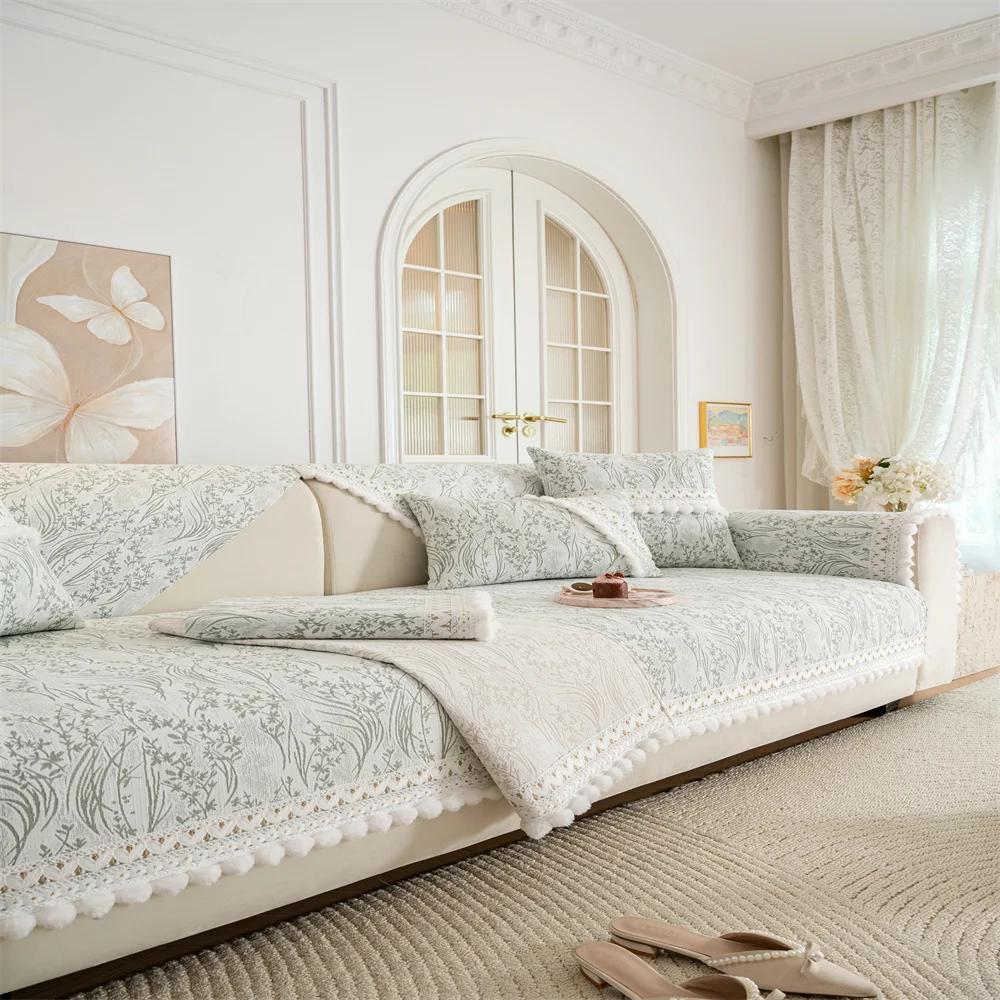 Французская Высококачественная Подушка для Дивана Все Сезоны Универсальная Новое Поступление Роскошная Нескользящая Велюровая Подушка с Прямым Рядом Чехол для Дивана 70x70cm