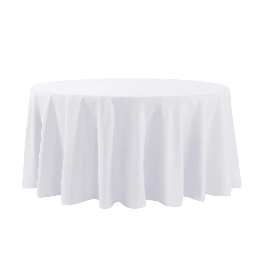 60/90/120 Inch Round Tablecloth,Washable Polyester Fabric Table Cloth Decorative Table Cover For Wedding Party Dining Banquet
