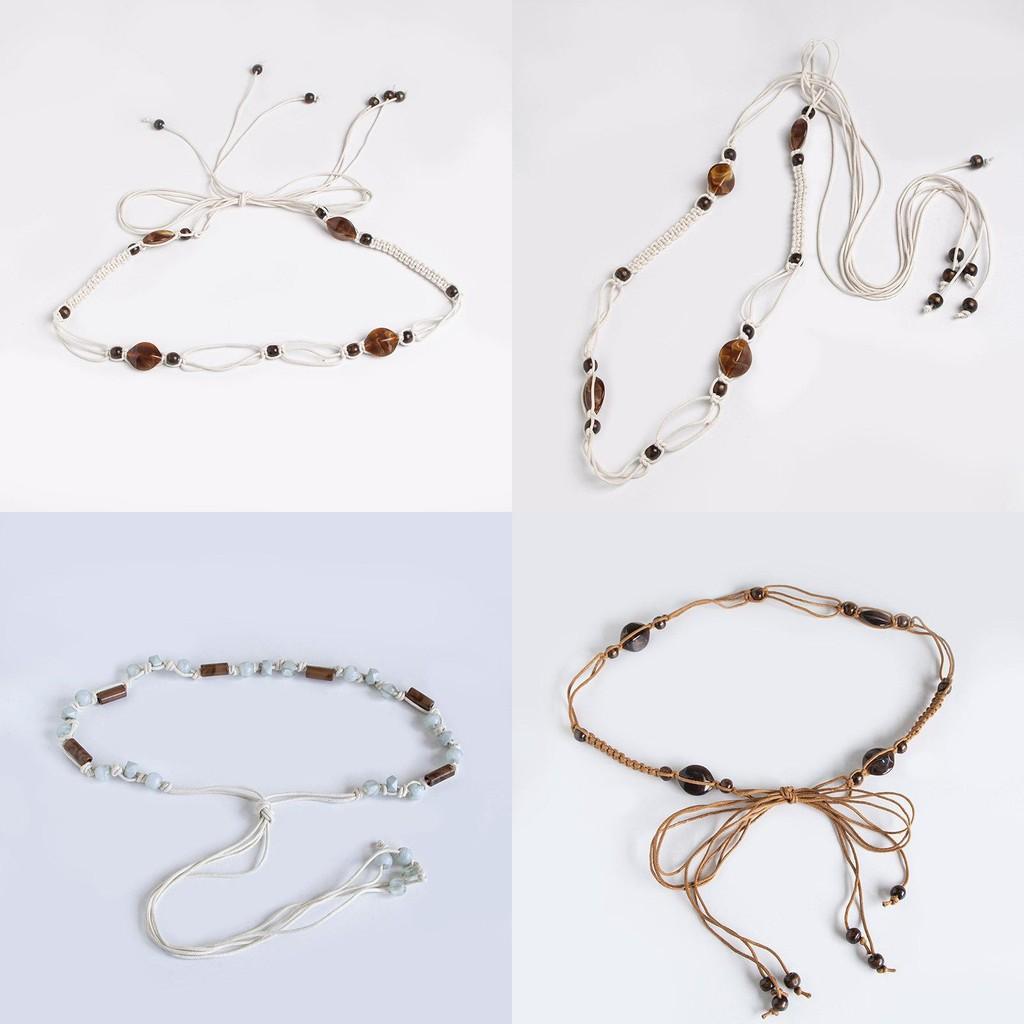 Bohemian Style Bead Decoration Women Casual Weaving Waist Chain Daily For