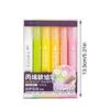 Acrylic Paint Marker 6 Color Acrylic Paint Marker with Brush Tip Quick Dry for Painting on Paper Wood Stone Fabric