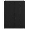 Wall Mounted Cabinet Black Oak Effect 69.5 X 34 X 90 Cm