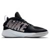 Nike Team Hustle D 9 Abrasion Resistant Breathable Slip Resistant Mid Top Children's Basketball Shoes Black Silver Sneakers AQ4224-001