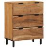 Sideboard Set 2 pcs 120 x 33 x 75 cm Solid Acacia Wood