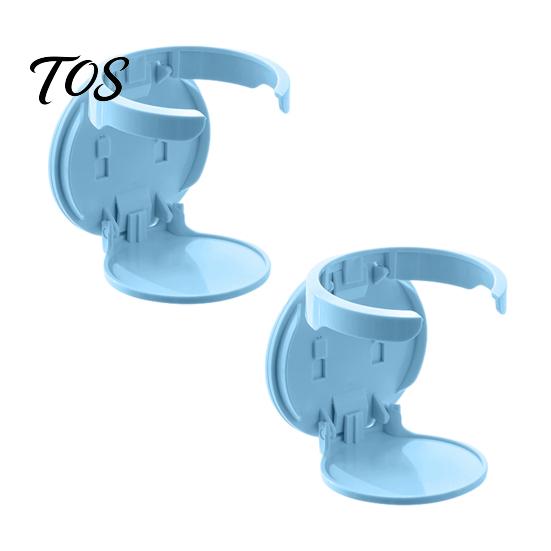 Wall Mounted Beverage Rack 2PCS Foldable Cup Holder, Space Saving Adhesive Drink Compact Travel Stand Stable for Coffee Mugs Water Bottles And
