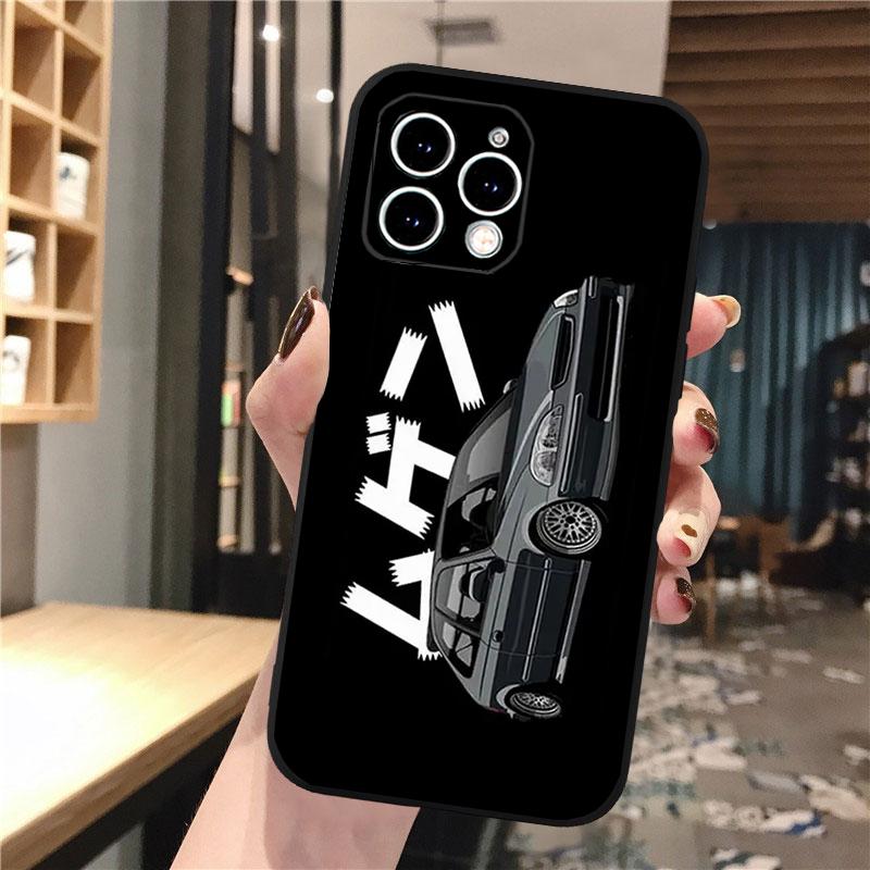 Japan JDM Tokyo Drift Sports Car Phone Case For iphone 15 14 Pro Max 13 12 11 Pro Max XSMax XR 12 13 mini 14 Plus