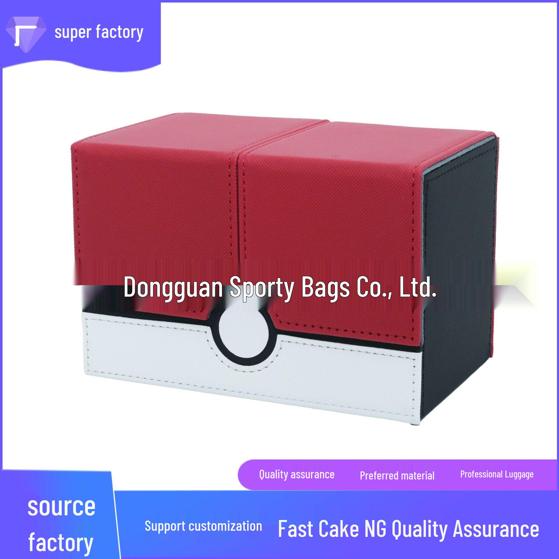 Pokémon TCG Magnetic Battle Deck Storage Box Customizable красный
