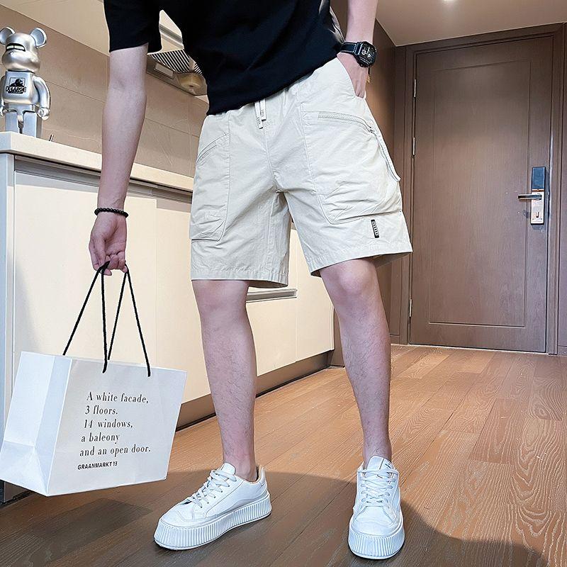 Летние Модные Шорты Мужские Рабочие Карманы Тонкие Новые Повседневные Шорты M белый
