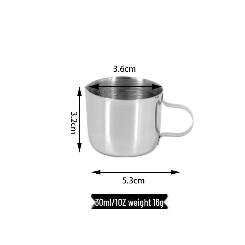 

304 Stainless Steel Mirror Polished Milk Frothing Cup with Tapered Rim and Pointed Spout Bulk