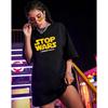 Black Cotton Women's Oversized T Shirt Designer Casual Wear Top Pack of 3 Set