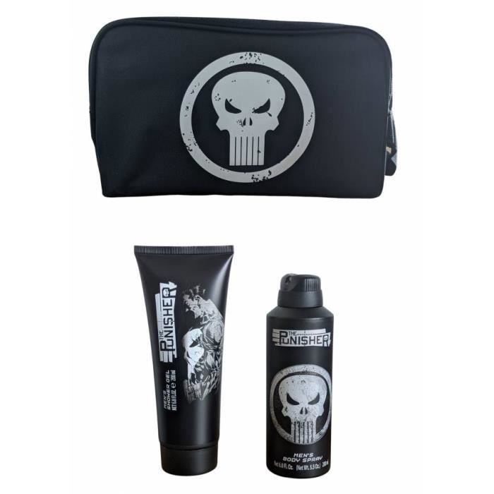 Coffret - The Punisher - Vaporisateur pour le corps - Gel Douche - Trousse - Mixte