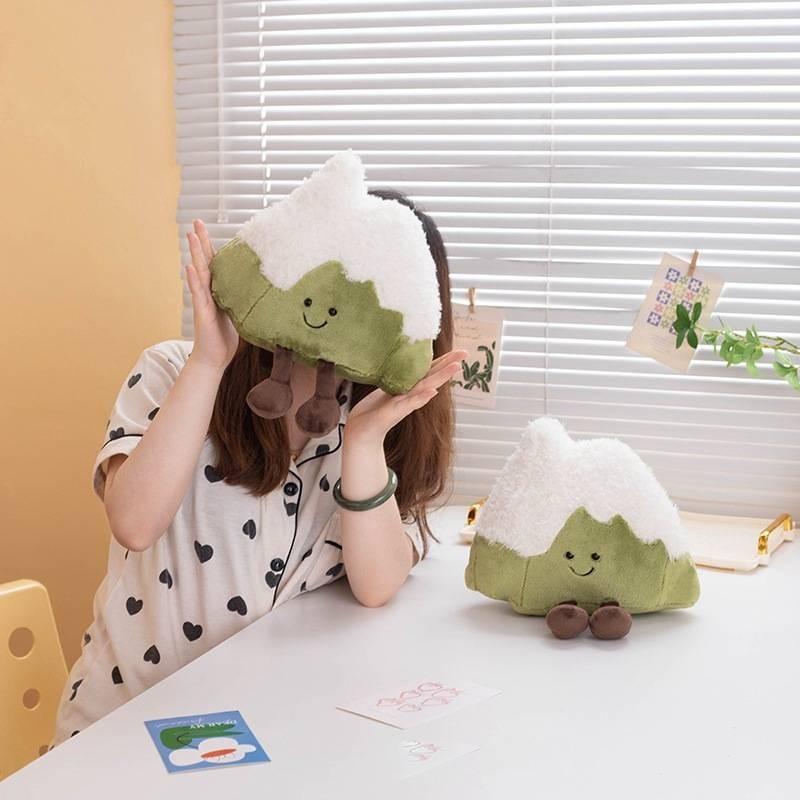 Adorable Mini Snow Mountain Plush Doll Cuddly Soft Toy For Car Home Decor And Gifts