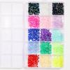 Fluorescent AB Resin Flat-Back Rhinestones for Nail Art - Mixed Sizes