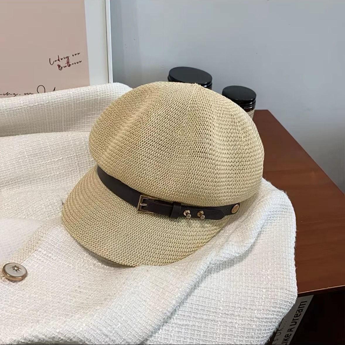 

Женская шляпа восьмиугольной формы с выемкой, защита от солнца и воздухопроницаемость, корейская версия ретро-берета