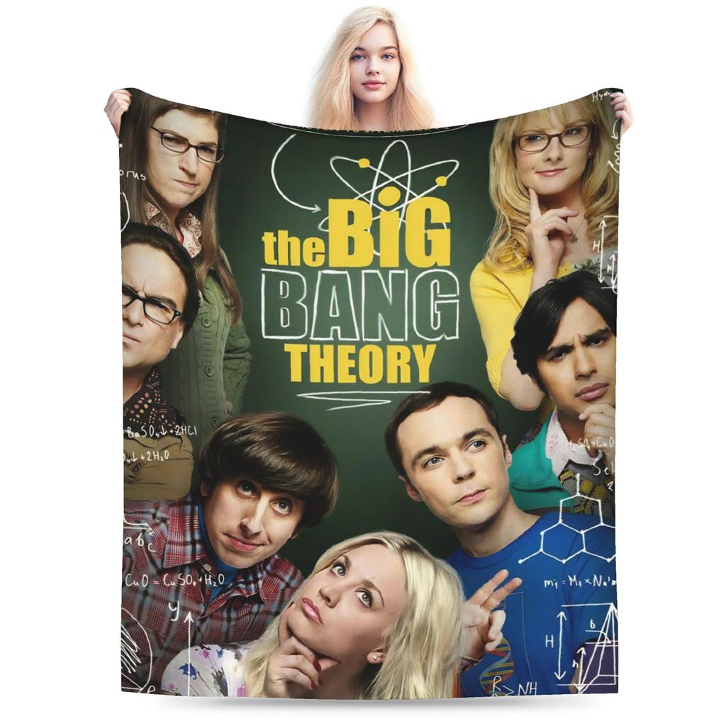 The Big Bang Theory Flannel Blanket Winter Super Warm Throw Blanket for Kids Adult Living Room Bedspread Sofa Bed Cover