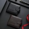 Solid Color Two Fold Wallets Urban Recreational Style Male  Wallet Portable Pocket Purse  Daily Use