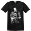 Carl Perkins Rockabilly Gitarrist Porträt T-Shirt Vintage Musikfan Tee Kunst