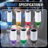 Socket Wrench Sleeve 17 19 21 22 23 24mm Hole Colorful For Tire Protection Repairing Tool For Deep Impact Nut Driver Manual Tool