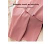 Women's High-Waist Ice Silk Wide Leg Pants - Black, Slimming, Sun-Protection, Lightweight, Casual Sport Trousers for Summer