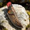 Fundas de Cuero para Cuchillos Fijos Cubierta para Cuchillo de Caza Gruesa Equipo para Amantes del Aire Libre