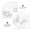Cabilock Lantern Shade, Spherical Glass Pendant Light Shade, Transparent Light Cover, E26, Ceiling Light, Hanging Light, Bedroom, LED Compatible, No I