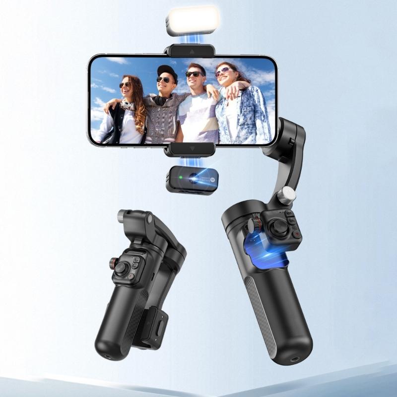 AI Power Orthogonal 3 Line Phone Gimbals Strong Phone Stabilizers Multifunctional Phone Gimbals for Video Recording
