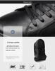 Men's Plus Size White College Style Skate Shoes, Soft Cowhide Casual Trendy Sneakers
