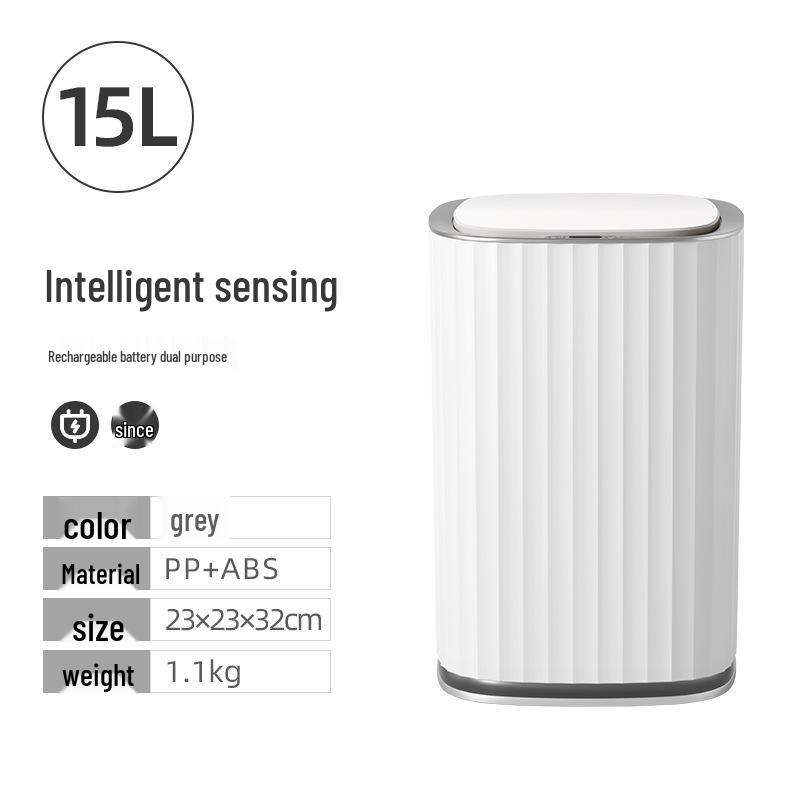 Smart Induction Trash Can with Lid