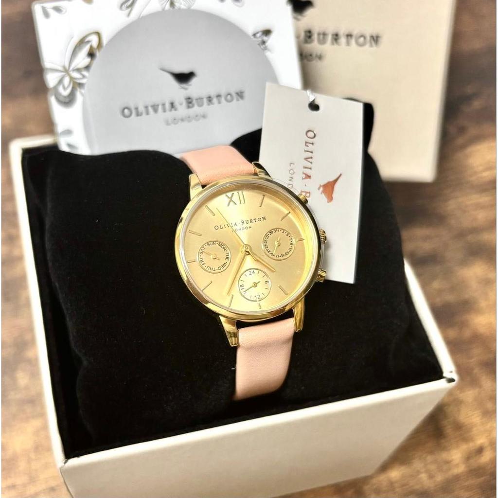 Used [New] Olivia Burton Baby Pink X Gold Chronograph