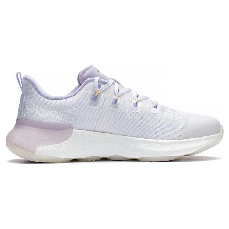 New LiNing Wujie 4 Cushioned Anti Slip Wear Resistant Breathable Lightweight Low Top Training Shoes Women's Standard White AFVS012-2