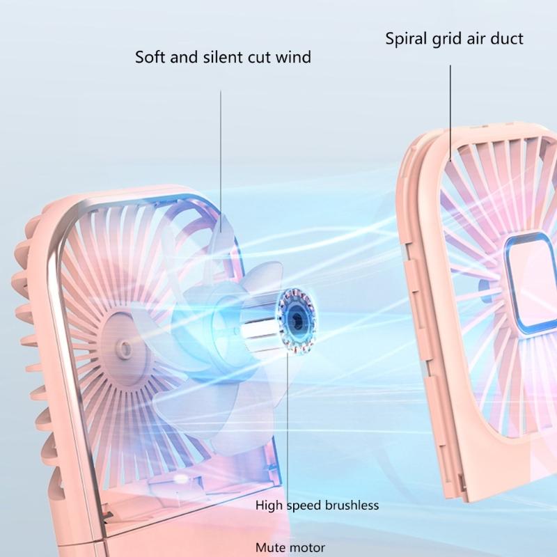 Mini Portable Hand-held Fan Charging Portable Fans Electric Fan Summer Cooling Fans Plastic Material for Outdoor Indoor