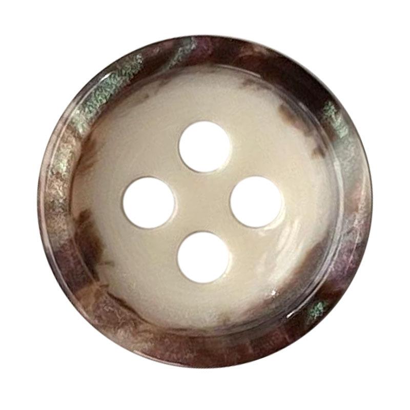 5Pcs Resin Four-Eye Coffee Edge Button Casual Men'S And Women'S Clothing Accessories Knitted Cardigan Sleeve Collar Button Shirt Clothing Accessories