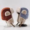Korean Style Plus Velvet Hat for Men and Women Outdoor Cycling Warm and Windproof Imitation Rabbit Fur Thickened Ear Protection Ski Thunder Hat
