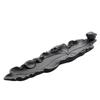 Black Pottery Lotus Leaf & Flower Ceramic Incense Holder - Creative Ruyi Buddha Design for Home Decor