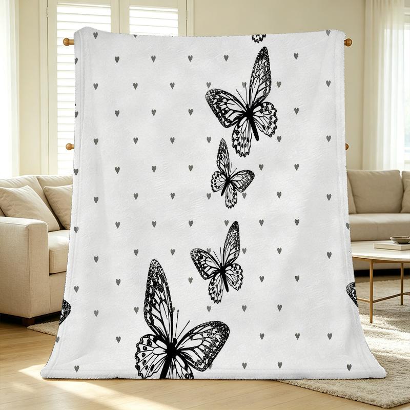 Lightweight Flannel Blanket Soft Skin-friendly Cozy Throw, Warm & Breathable for Home Decor, Indoor Leisure, Christmas & Halloween Decoration