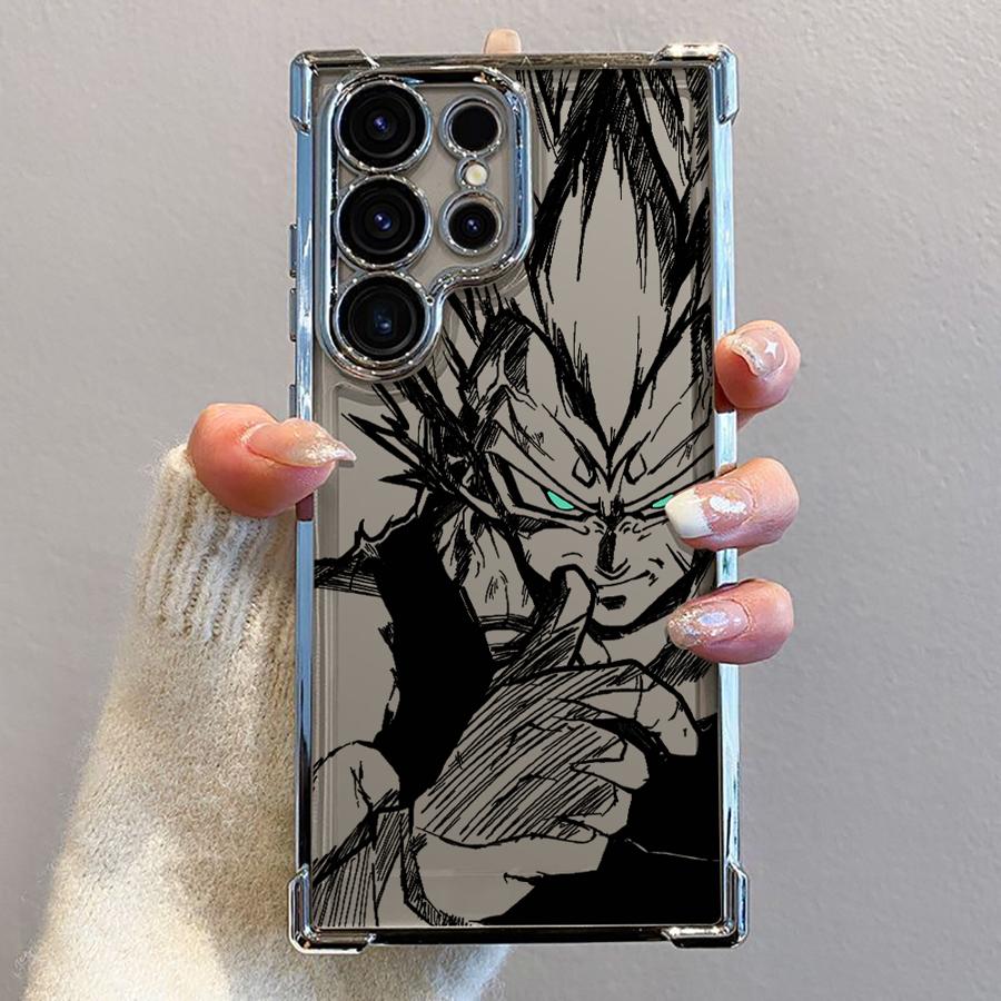 Soft Cover Case for Samsung Galaxy S21 Plus S22 Ultra S23 S20 FE S24 S25 Edge Dragon Ball Goku Vegeta