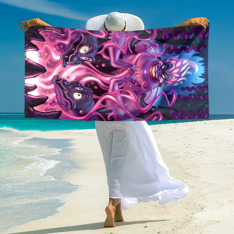 Purple Tentacle Monster Towel Large Quick-Drying Microfiber soft S-Square Pants-s Beach Towel for Travel Fitness Bathing Camping. 0730s160