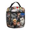 Insulated Lunch Tote Bag George Michael Singer Legend Causal Music Album Thermal Cooler Lunch Boxes Lightweight For School