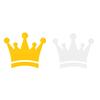 Crown Sticker Car Motorcycle Helmet Compatible Waterproof Durable Weatherproof 11cm Large Cutting Sticker Decal Sticker Custom (2 Premium Colors)