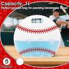 24pcs Soccer Snack Bags with Handles Reusable Baseball Sealed Treat Bags Stand-up Bottom Gift Bags Soccer Training Treat Bags Party Favor Bags