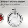 304 Stainless Steel Sink Vegetable Washing Basin Under Counter Basin Round Nano Island Counter Bar Small Single Basin Kitchen Sink