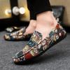 Herrsko Canvas Kontor Andningsbar Rund Tå Sneakers Promenad Icke-läder Vuxna Hög Kvalitet Elegant Herrskor