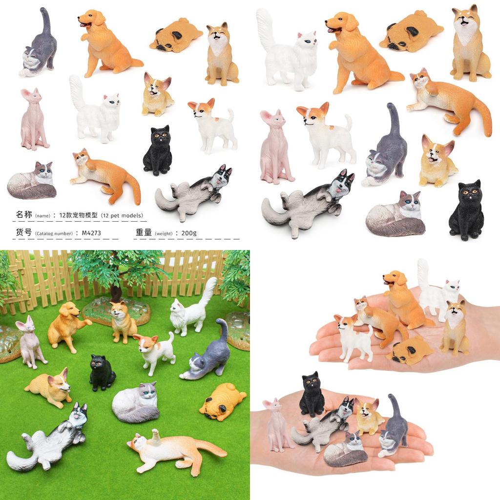 Pet Animal Replica Pvc Sculpture For Kids Playroom And Collectible Display