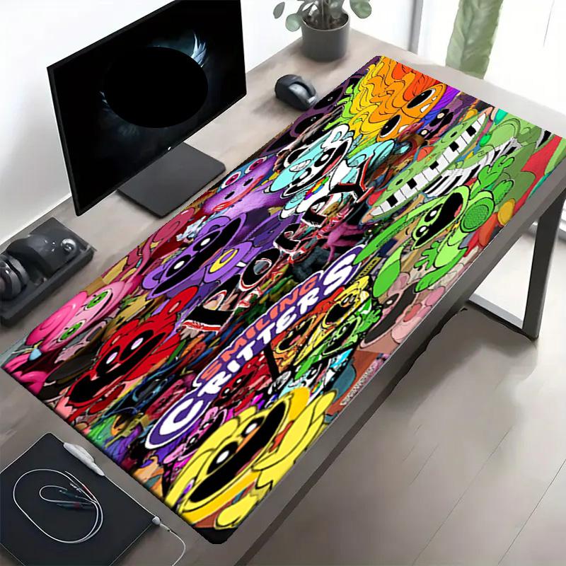 Poppy Playtime Print Mouse Pad, Anti‑Slip Desktop keyboard Mat, for PC Laptop Gaming Working Daily Use, Cool Festival Surprise Gift