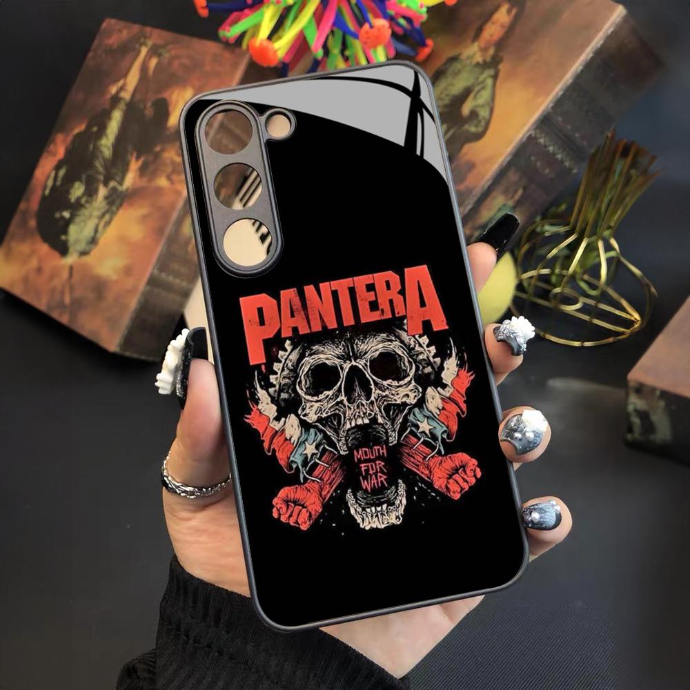 Pantera Ritual Metal Band Phone Case for Samsung Galaxy S24 S23 S22 S21 S20 A24 A34 A54 A53 Note20 M54 Fe Ultra Plus Glass