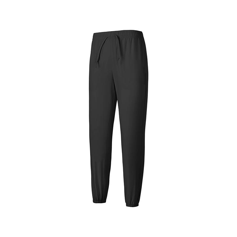 Skechers Moisture-Wicking Quick-Dry Sports Breathable Versatile Cuffed Casual Pants Women bottoms Carbon-Black P225W119-0018 S