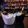 Party-Eiskübel Doppelschichtiger Eiskübel, Langanhaltende Kälteerhaltung, mit Schwarzen Griffen Getränke für Getränke Cocktailbar Partys Griff