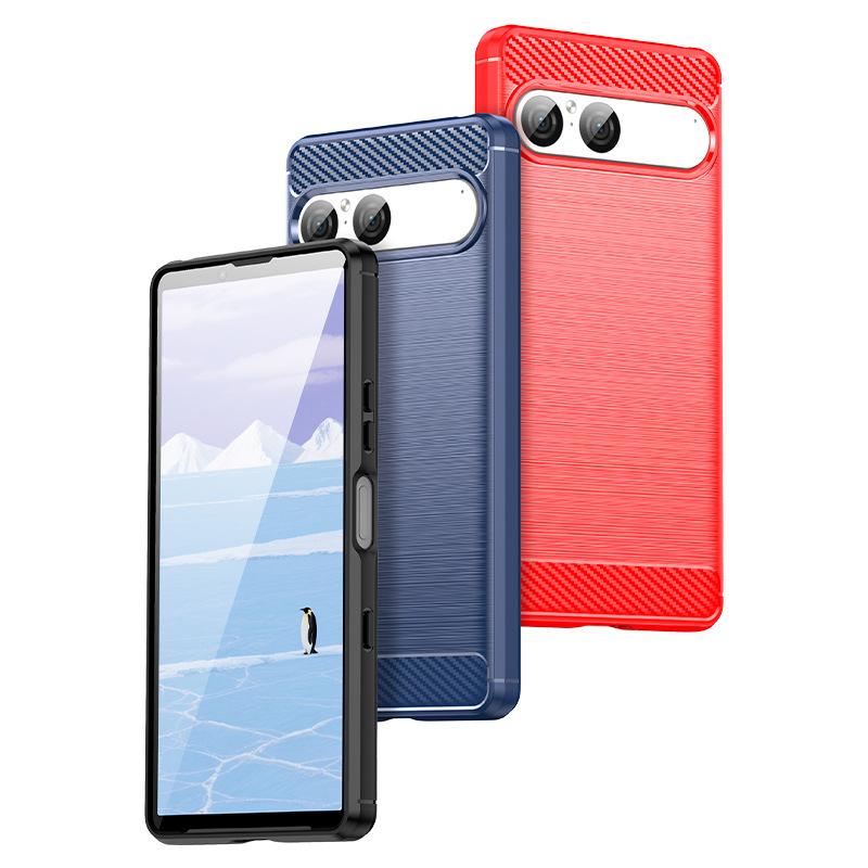 Applicable to Sony 1VI mobile phone case Xperia11VII protective case 1VIII soft silicone 11VIII brushed anti-drop